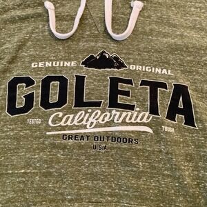 Ohiopyle Hoodie Mens XL Green Goleta California Graphic Pullover Sweatshirt